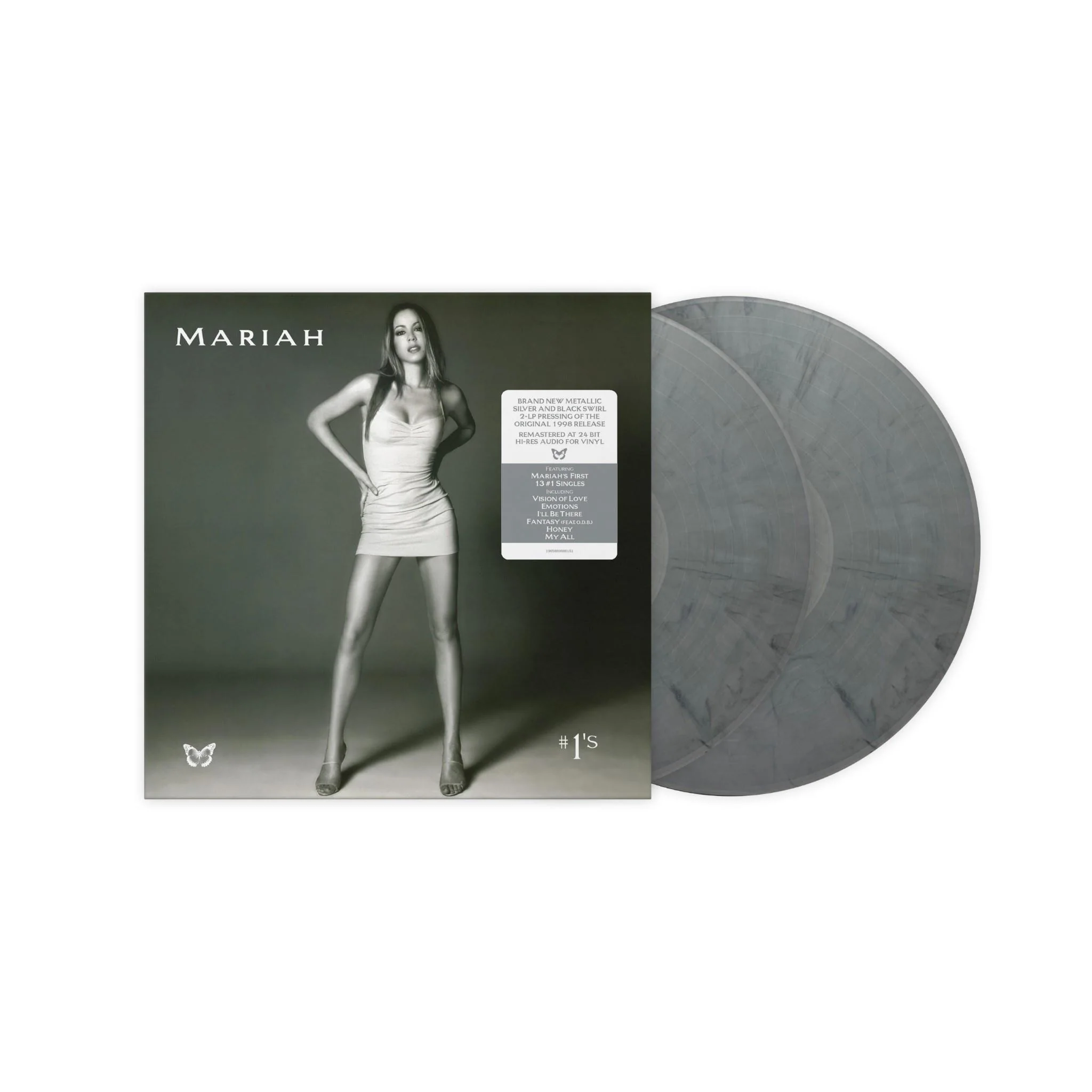 #1's (Metallic Silver & Black Swirl Vinyl)