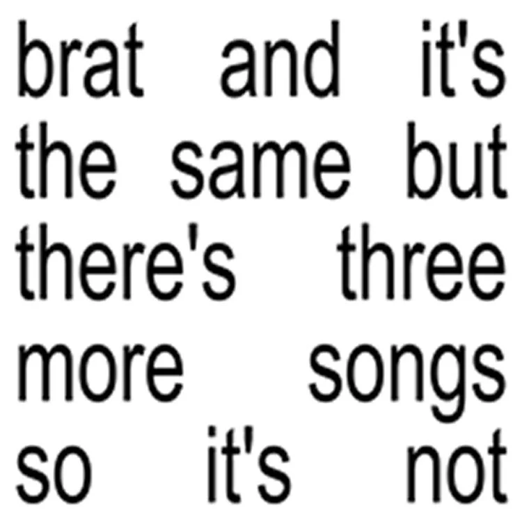 brat and it's the same but there's three more songs so it's not (White Vinyl) - Image 2