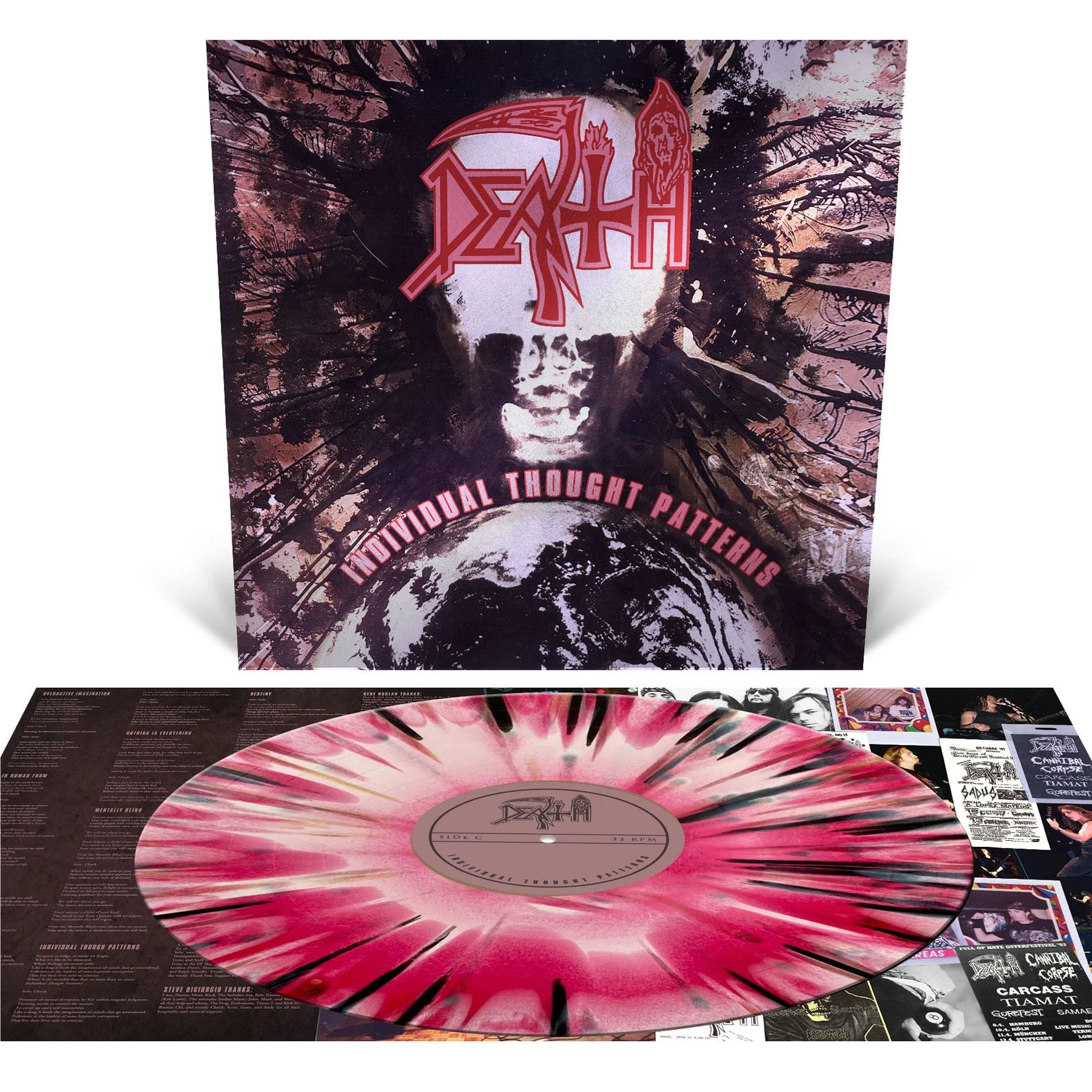 Individual Thought Patterns (Pink / White / Red Merge With Splatter Vinyl) - Image 2