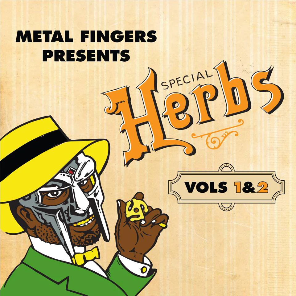 Metal Fingers Presents  Special Herbs Vols 1 & 2 (Mustard Yellow Vinyl) - Image 2