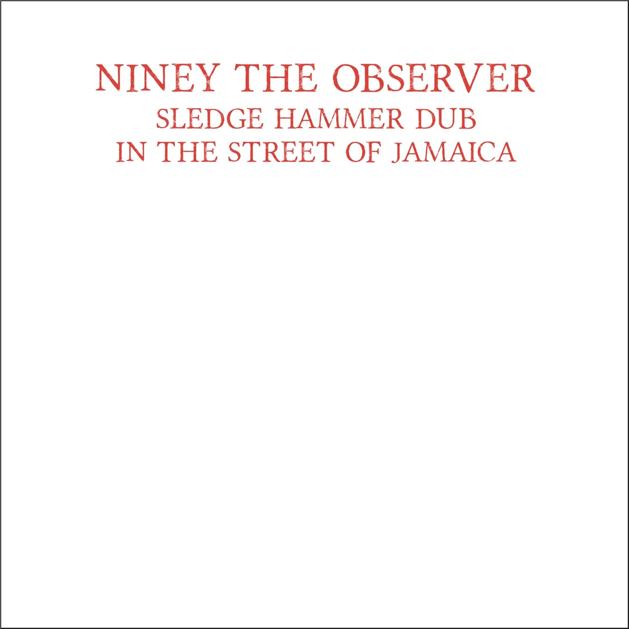 Sledgehammer Dub (Red Vinyl)