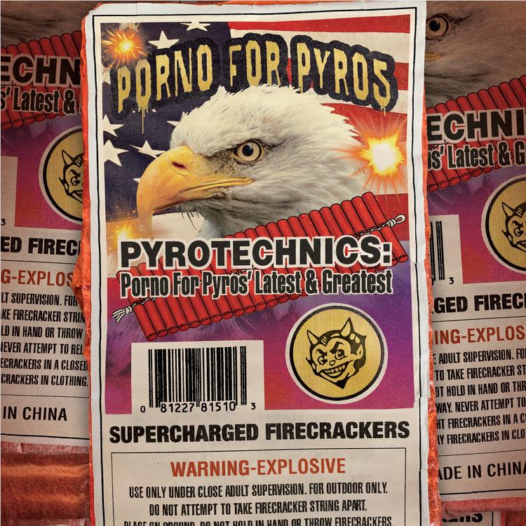 Pyrotechnics: Porno For Pyros' Latest & Greatest (Orange Splatter Vinyl) - Image 2
