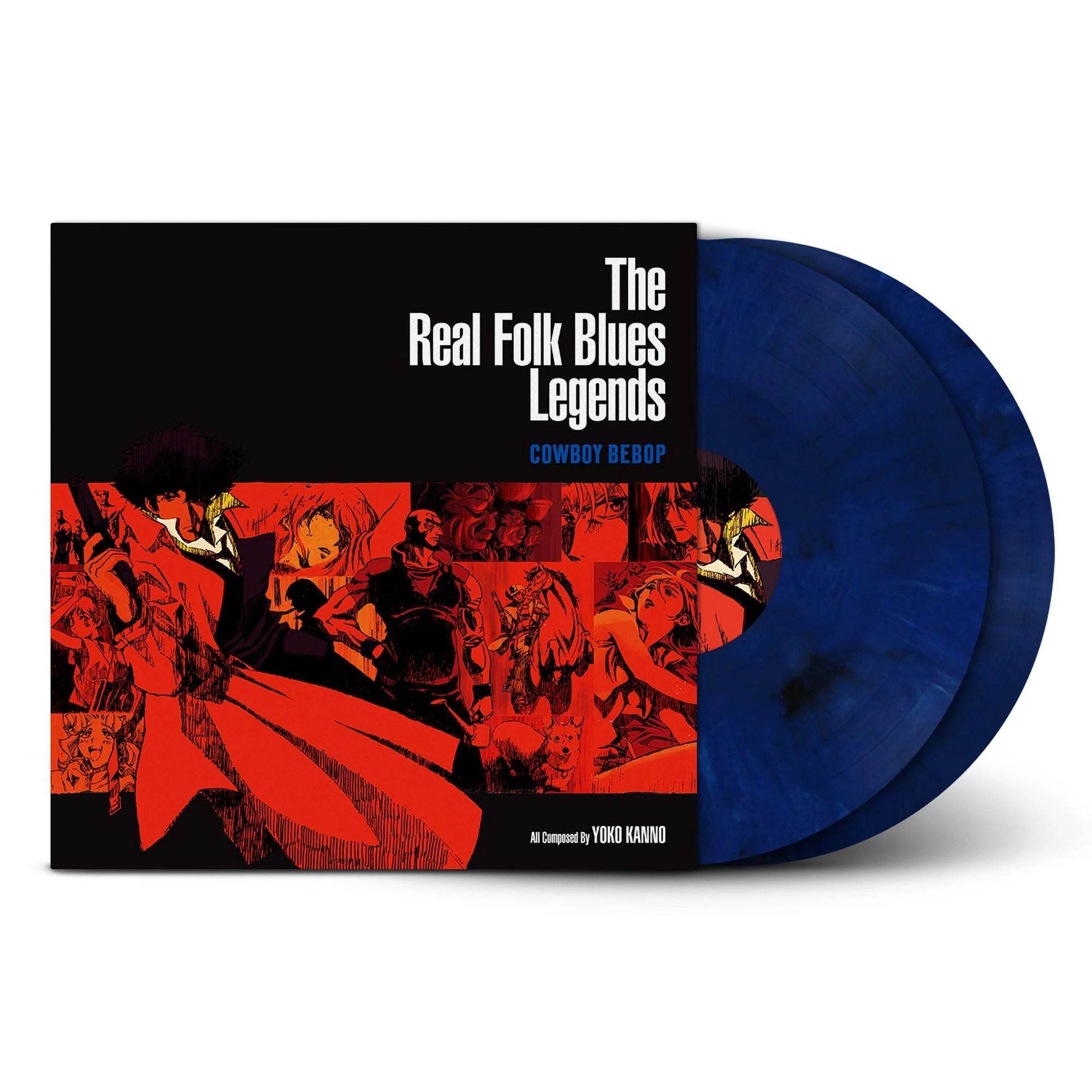 Real Folk Blues Legends Cowboy Bebop, The (Dark Blue Marble Vinyl) - Image 2