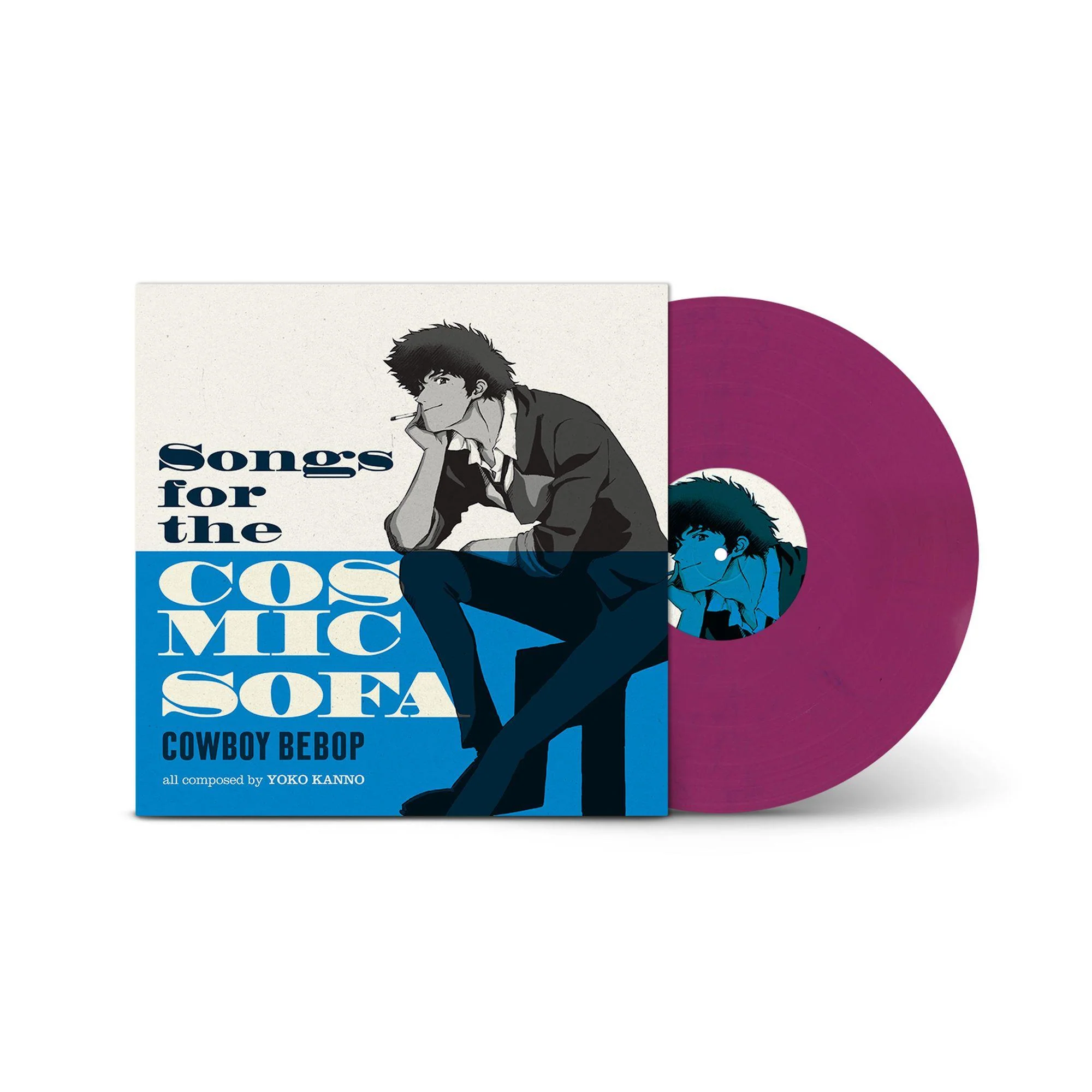 Songs For The Cosmic Sofa Cowboy Bebop (Pink / Dark Blue Marble Vinyl) - Image 2