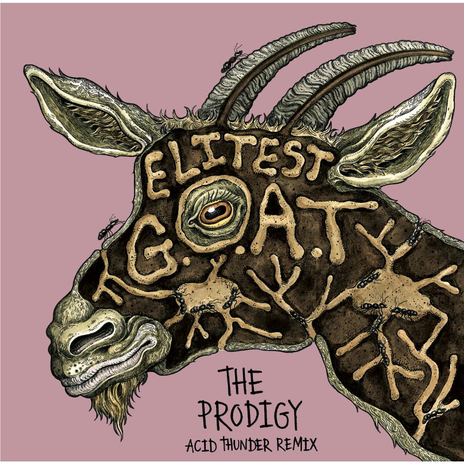 Elitest G.O.A.T. (the Prodigy Acid thunder remix) (7'' Vinyl) - Image 2
