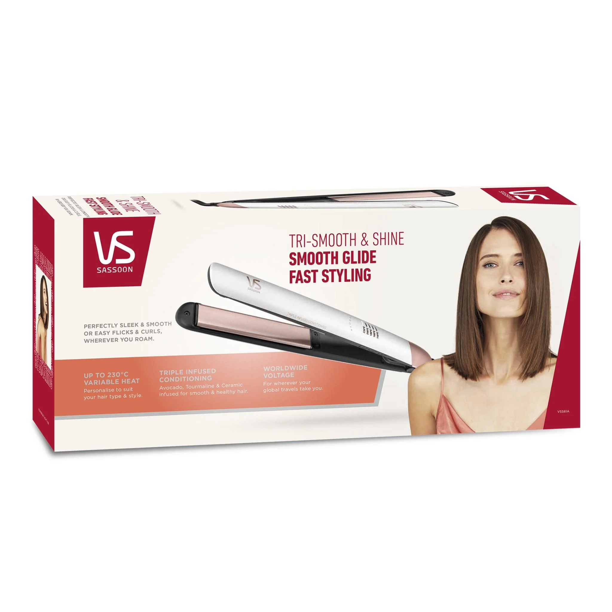 VS Sassoon Tri-Smooth & Shine Hair Straightener - Image 5
