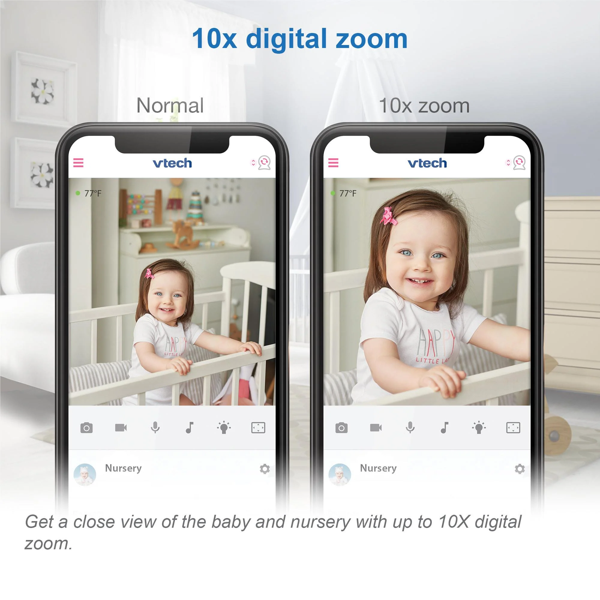 VTech RM9751 Smart Wi-Fi HD Baby Camera - Image 2