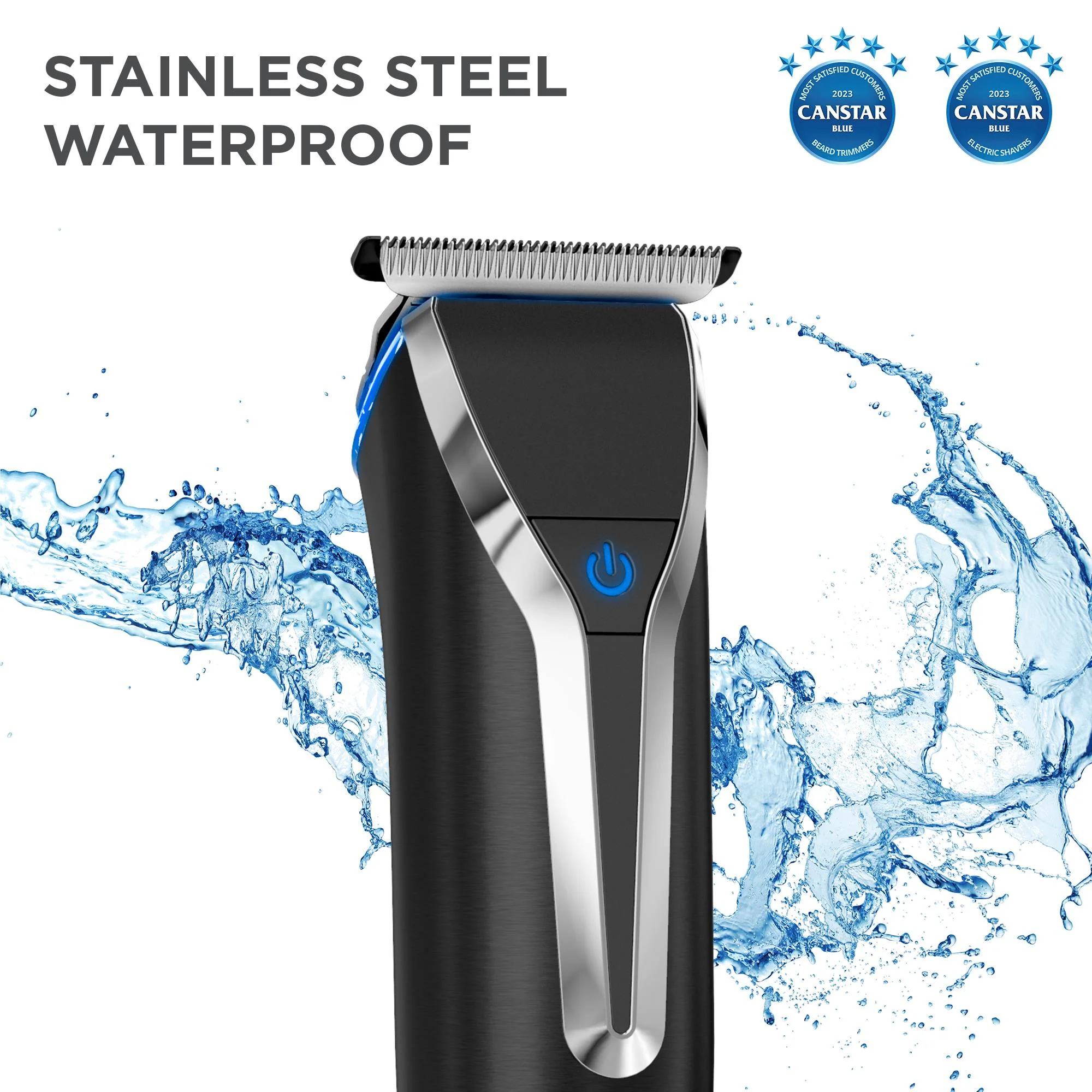 Wahl Waterproof Lithium-Ion Stainless Steel Grooming Kit (Black) - Image 4
