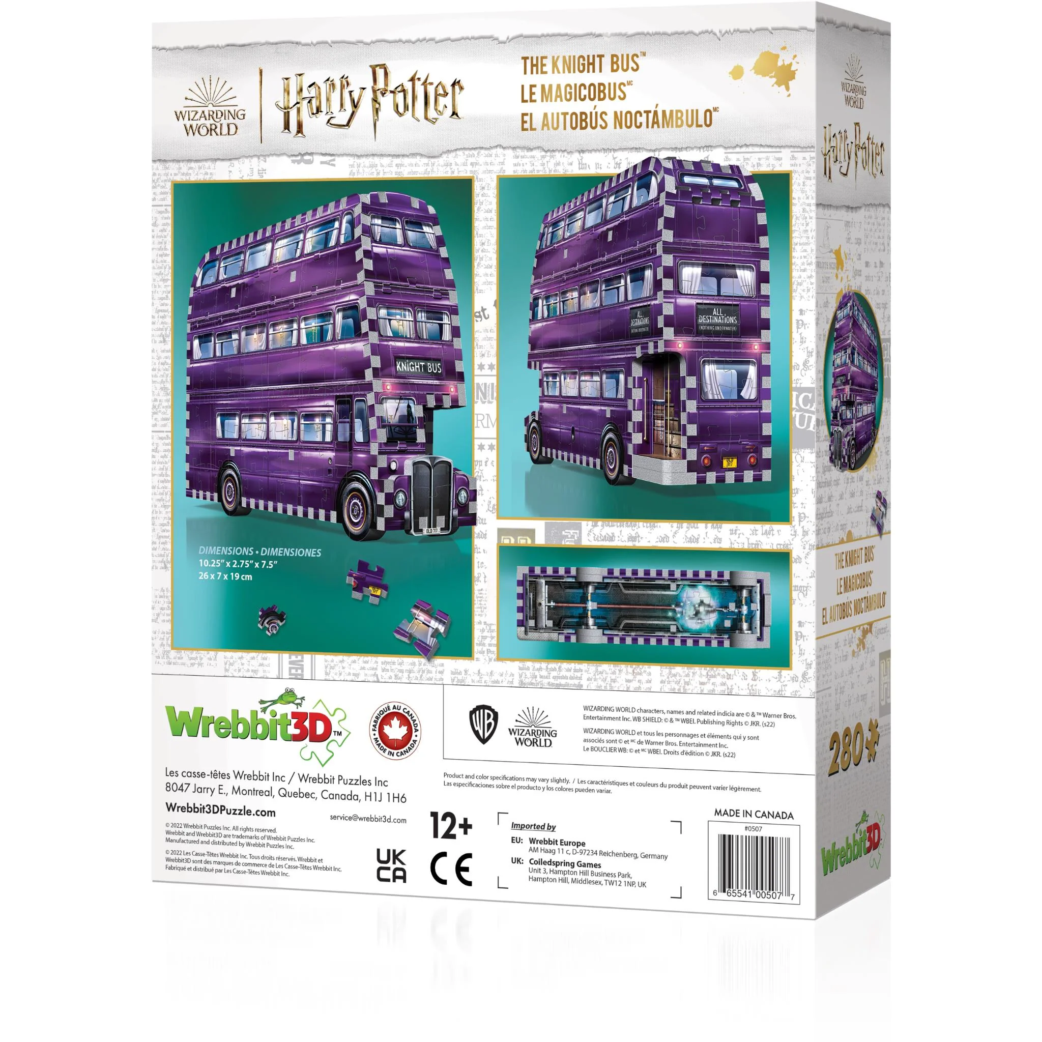 Wrebbit3D 3D Jigsaw Puzzle (Harry Potter - The Knight Bus) - Image 9