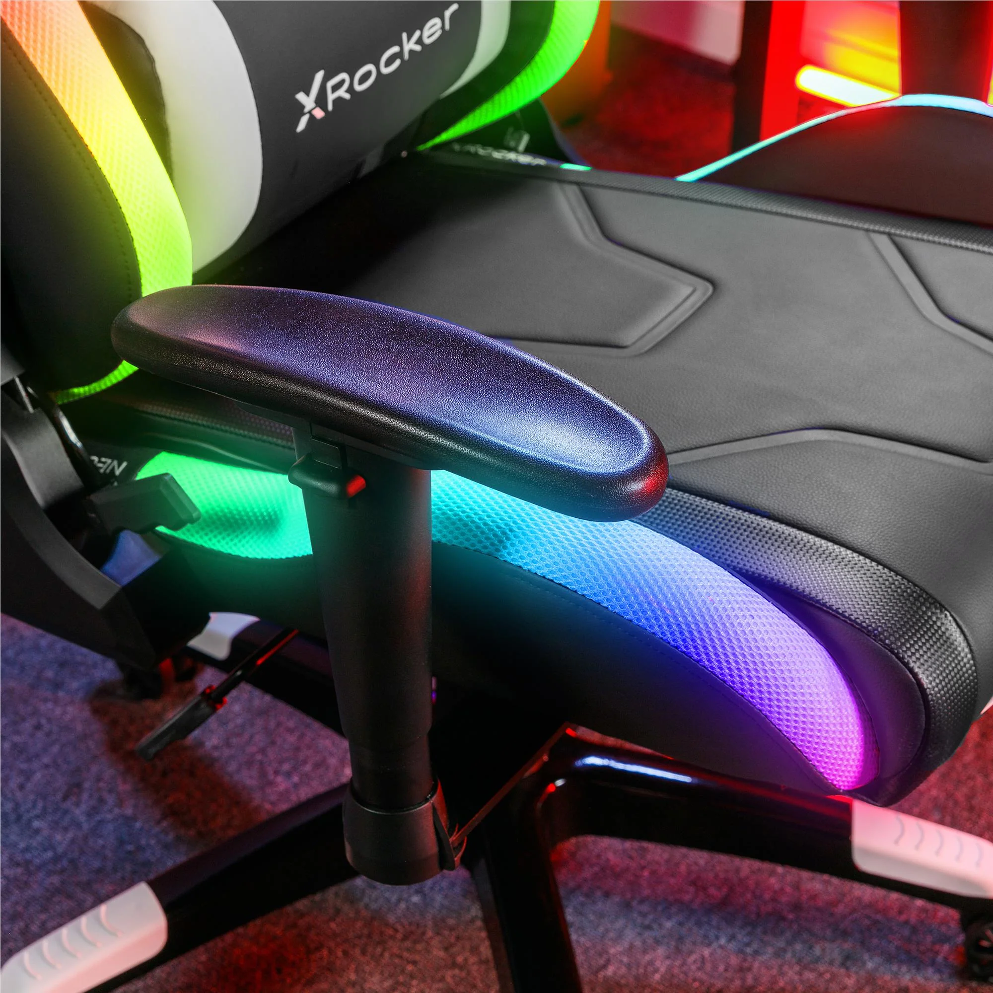 X Rocker Agility RGB Neo Motion Sync Office Gaming Chair with app controlled LED Lighting - Image 5