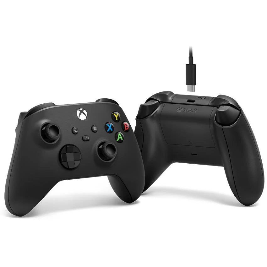 Xbox Wireless Controller + USB-C Cable (Carbon Black) - Image 3