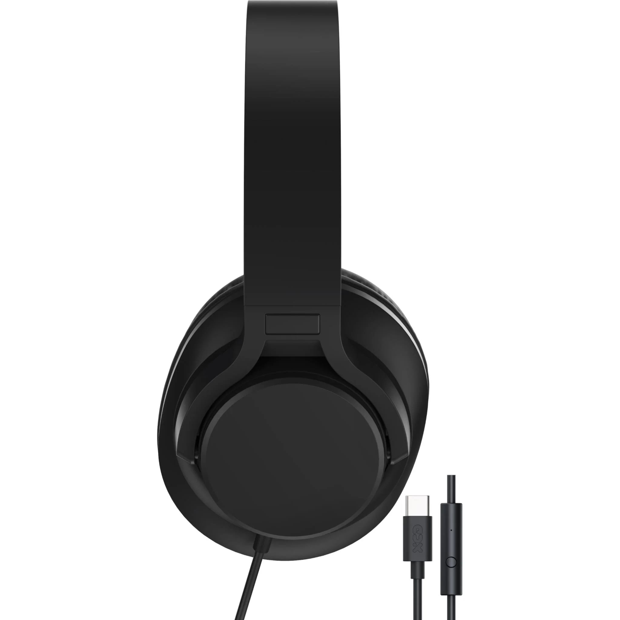 XCD USB-C Wired Over-ear Headphones (Black) - Image 2