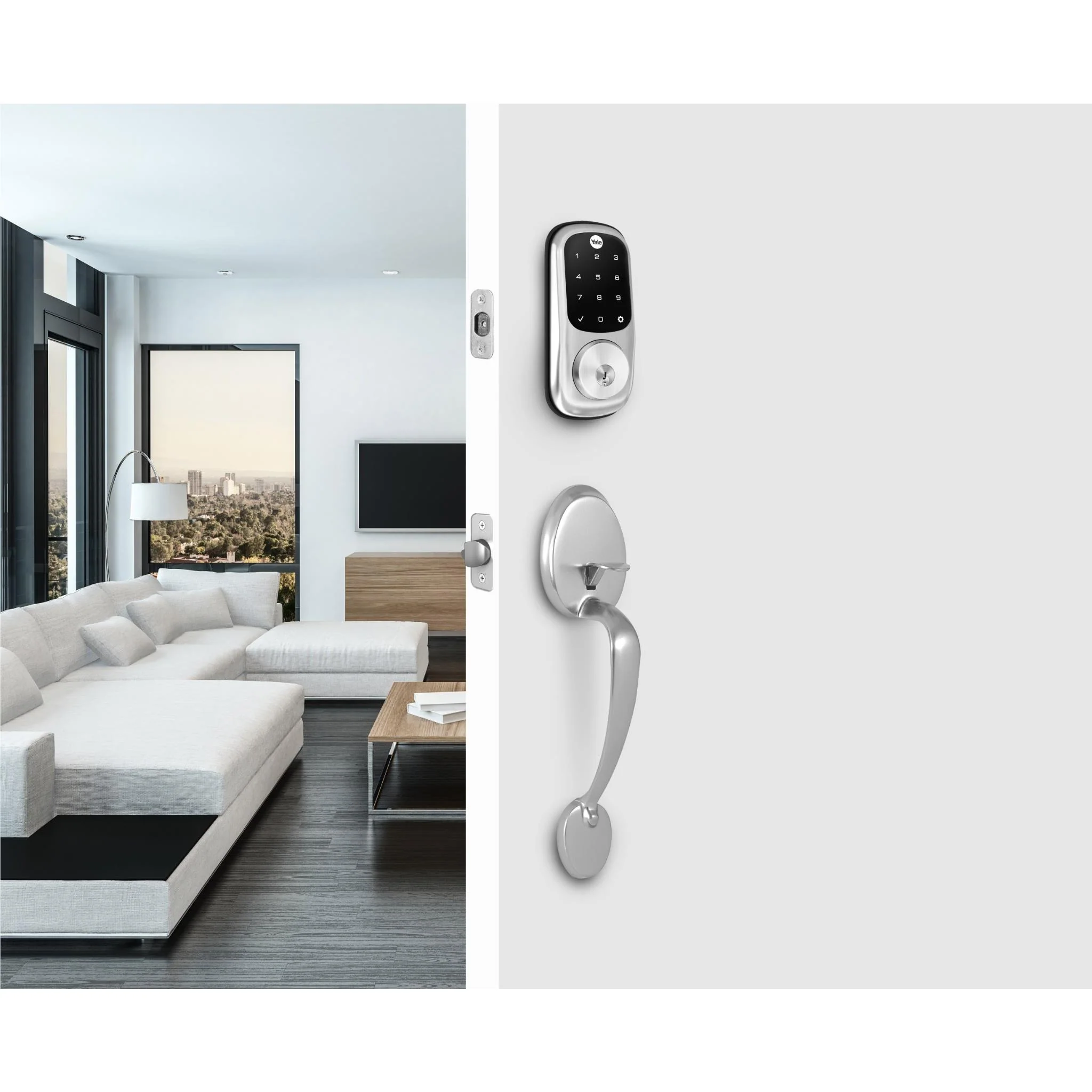 Yale Assure Keyed Digital Deadbolt (Satin Nickel) - Image 4