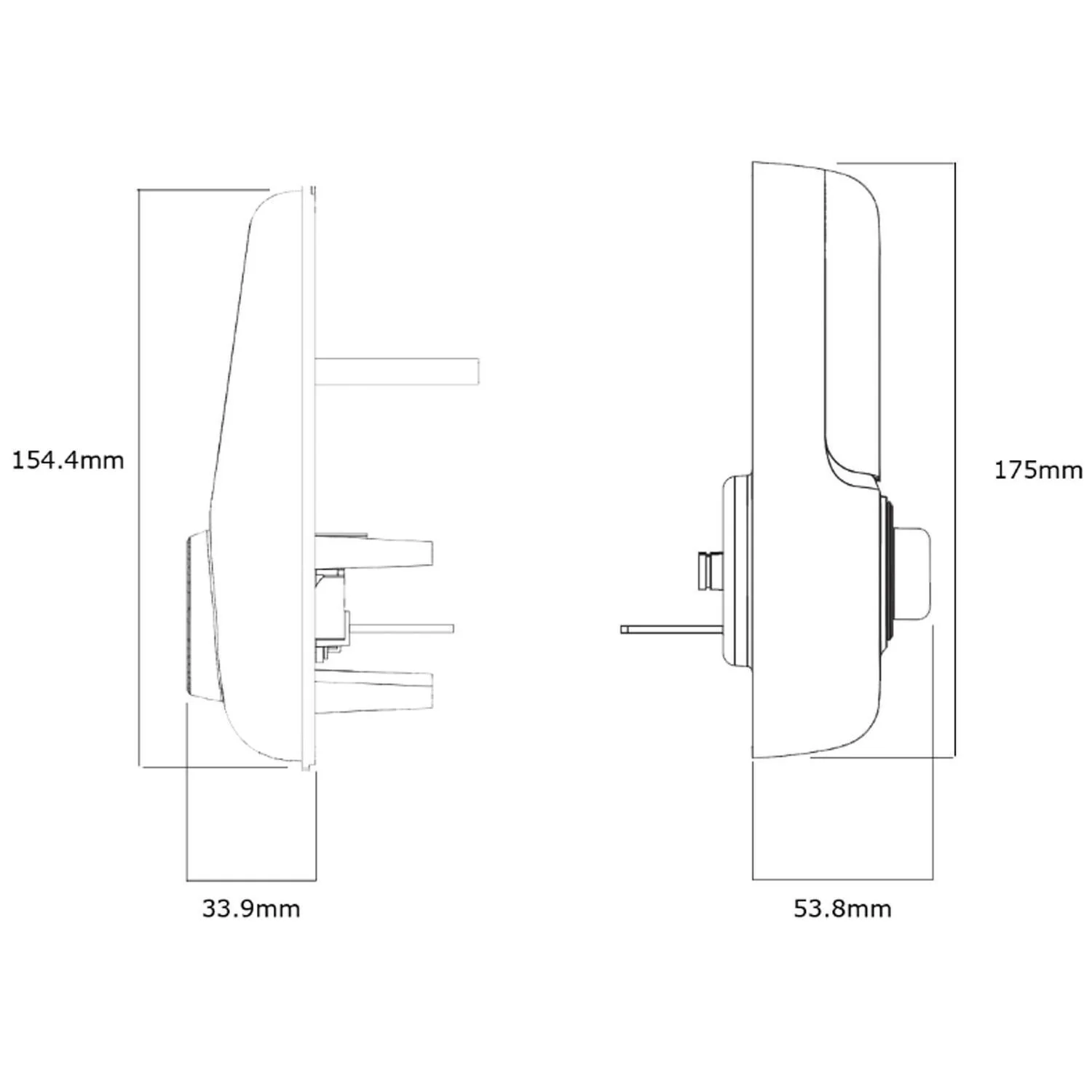 Yale Assure Keyed Digital Deadbolt (Satin Nickel) - Image 7
