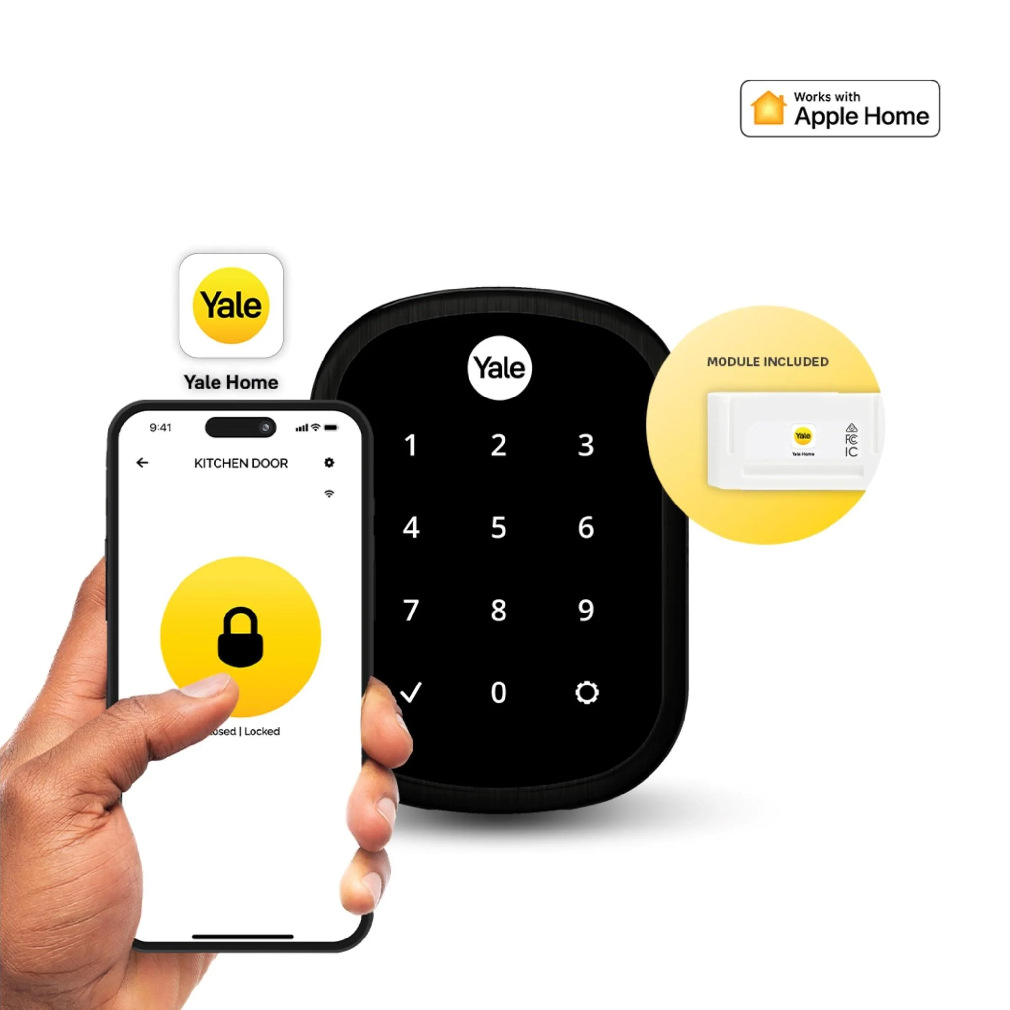 Yale Assure Lock SL with Yale Home (Matte Black) - Image 2