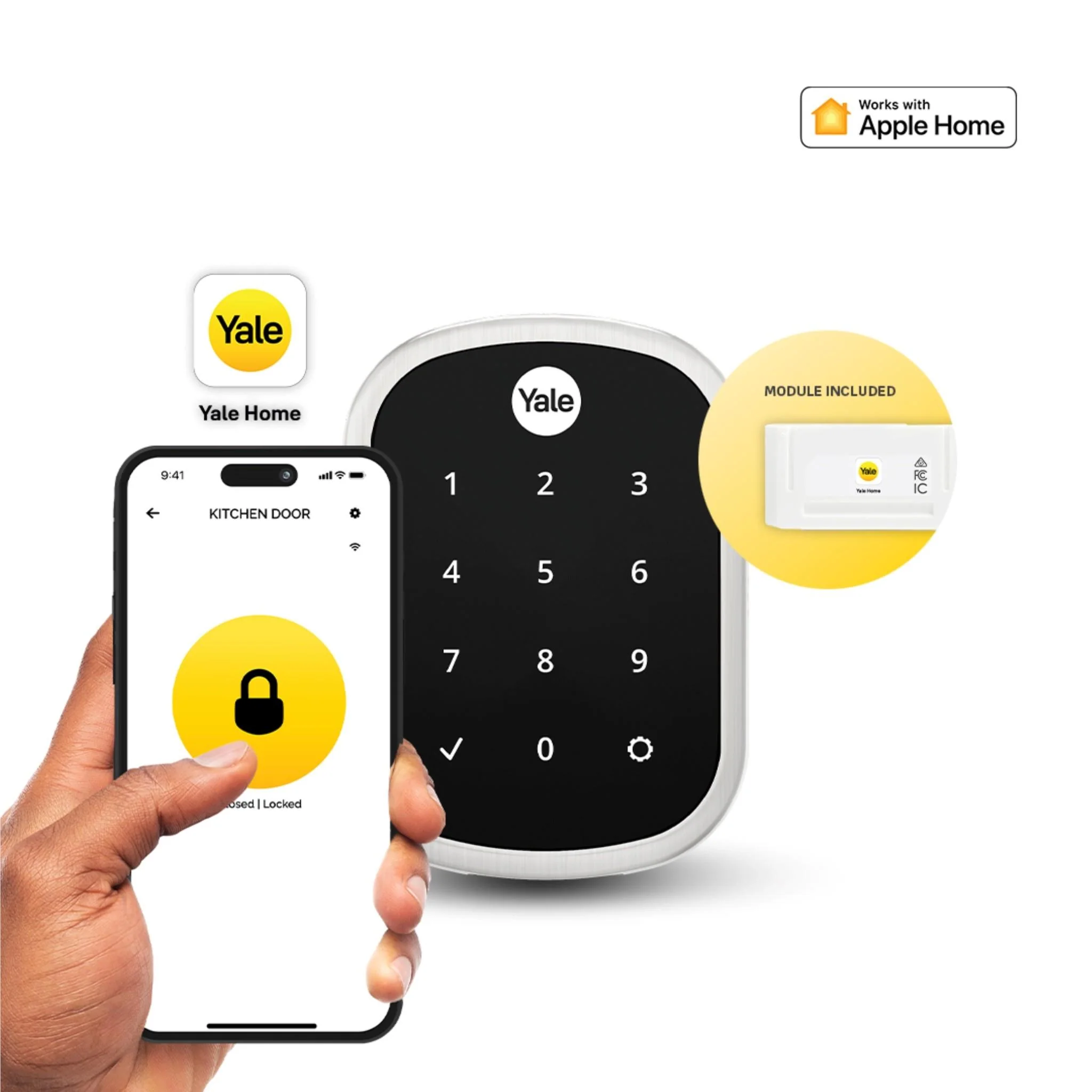 Yale Assure Lock SL with Yale Home (Nickel) - Image 2
