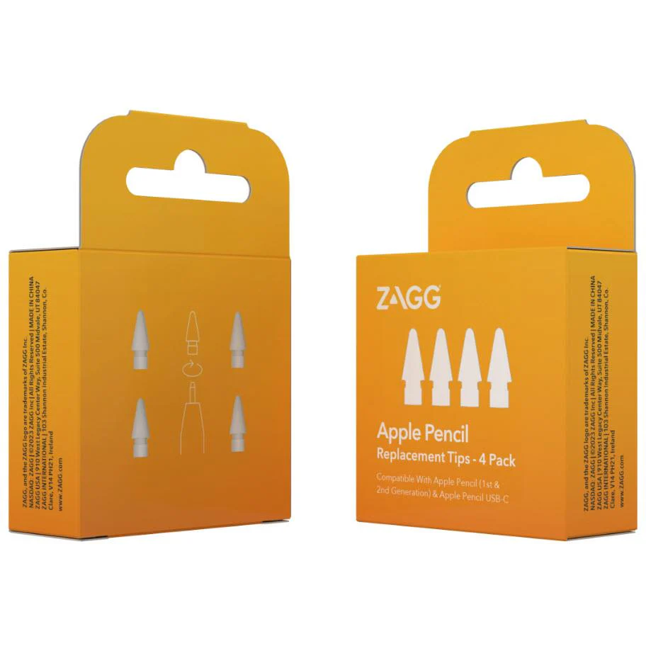 Zagg Apple Pencil Replacement Tips 4 Pack (White) - Image 4