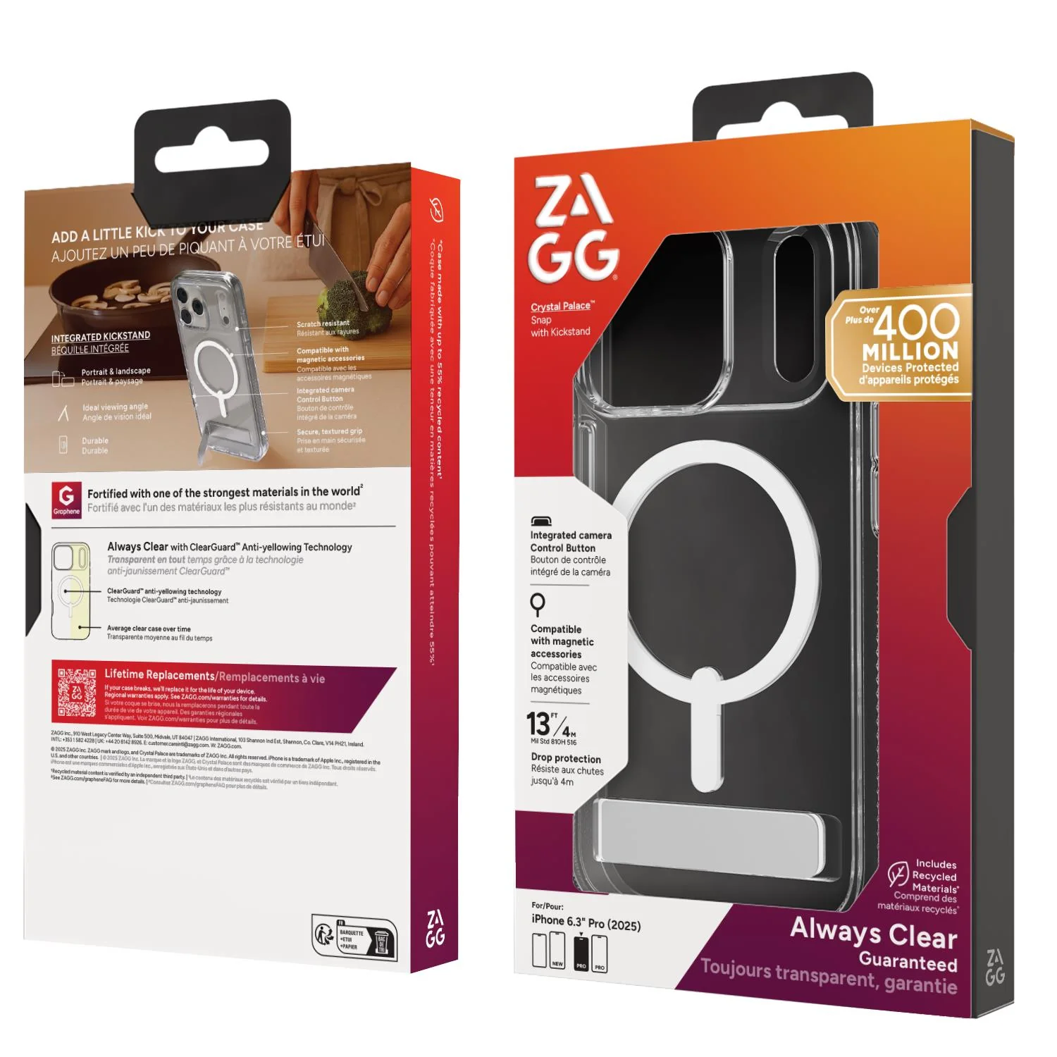Zagg Crystal Palace Kickstand Case for iPhone 17 Pro - Image 10