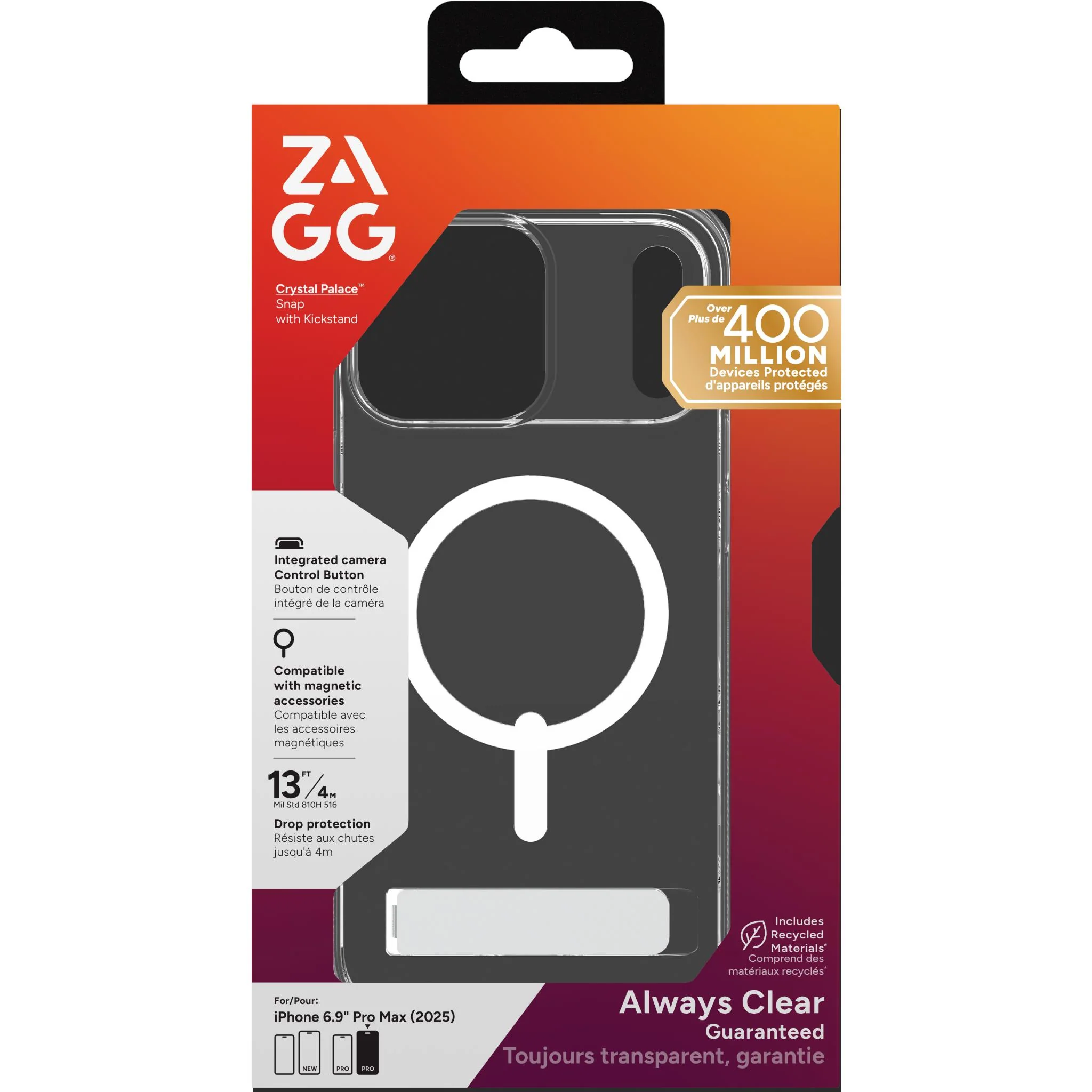 Zagg Crystal Palace Kickstand Case for iPhone 17 Pro Max - Image 9