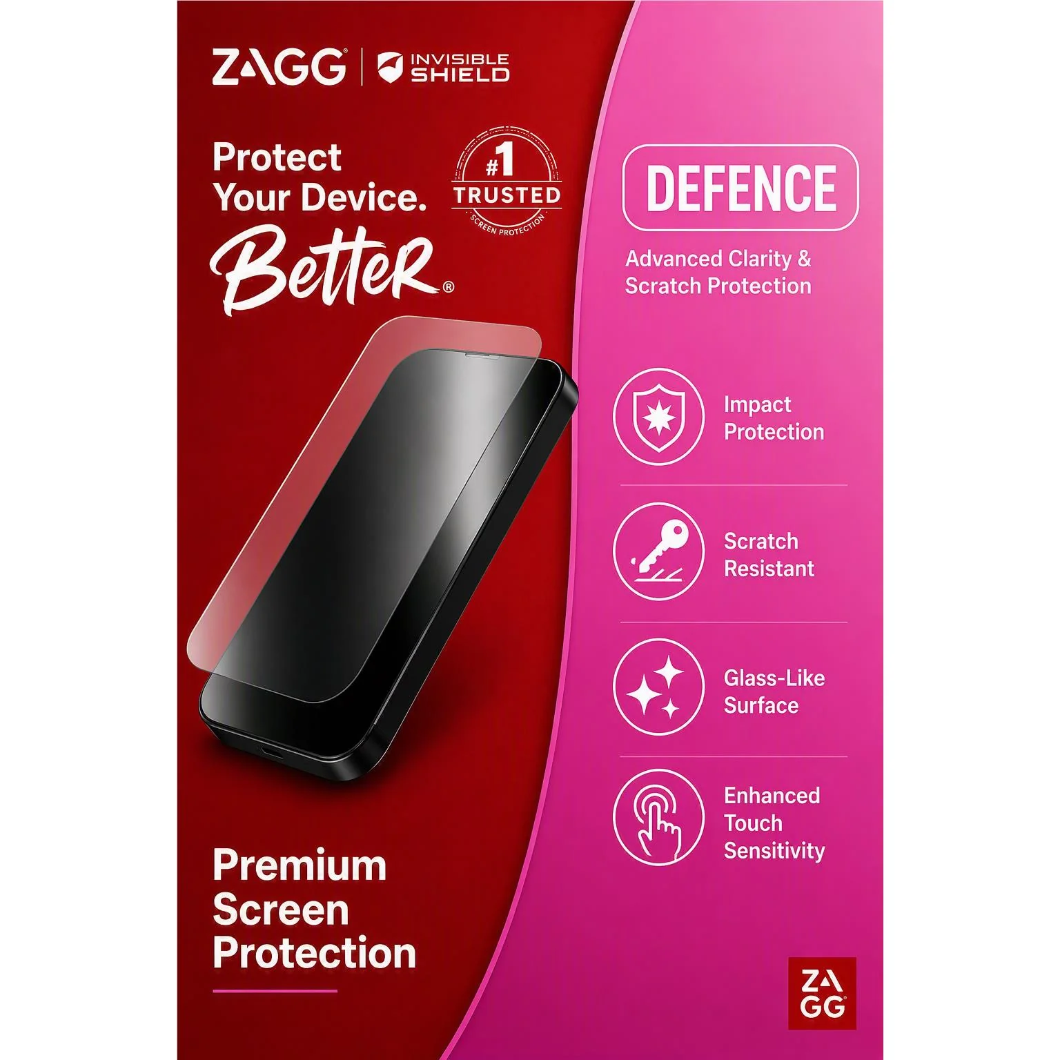 ZAGG InvisibleShield On Demand Elite Screen Protector for Apple iPhone 13 Pro Max