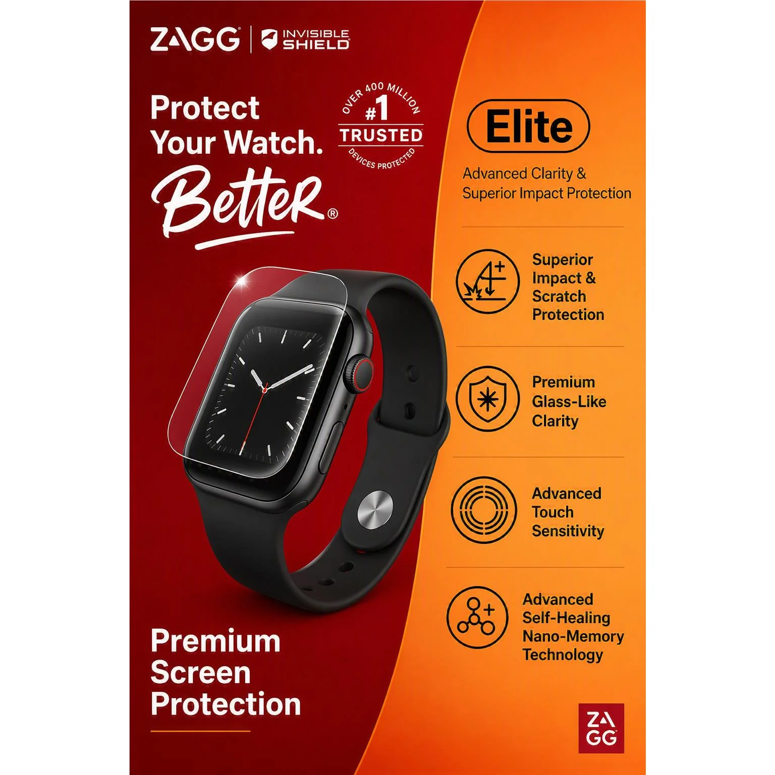 ZAGG InvisibleShield On Demand Elite Screen Protector for Garmin Fenix 8 51mm