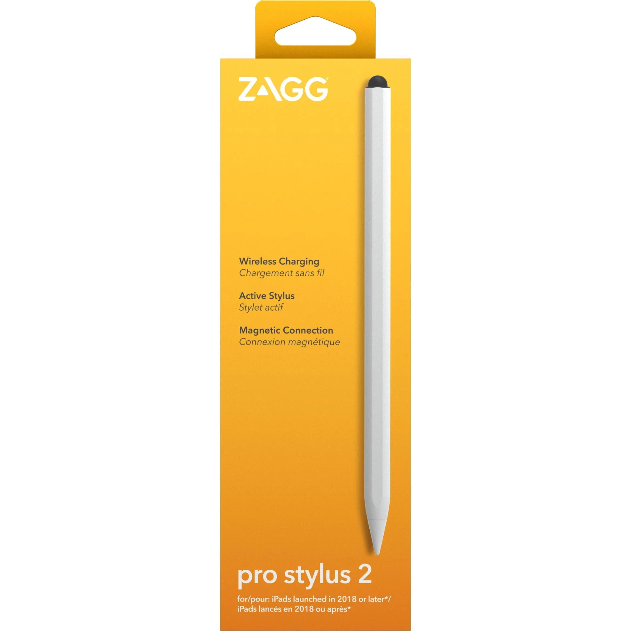 Zagg Pro Stylus 2 Pencil with Wireless Charging Adapter (White) - Image 4