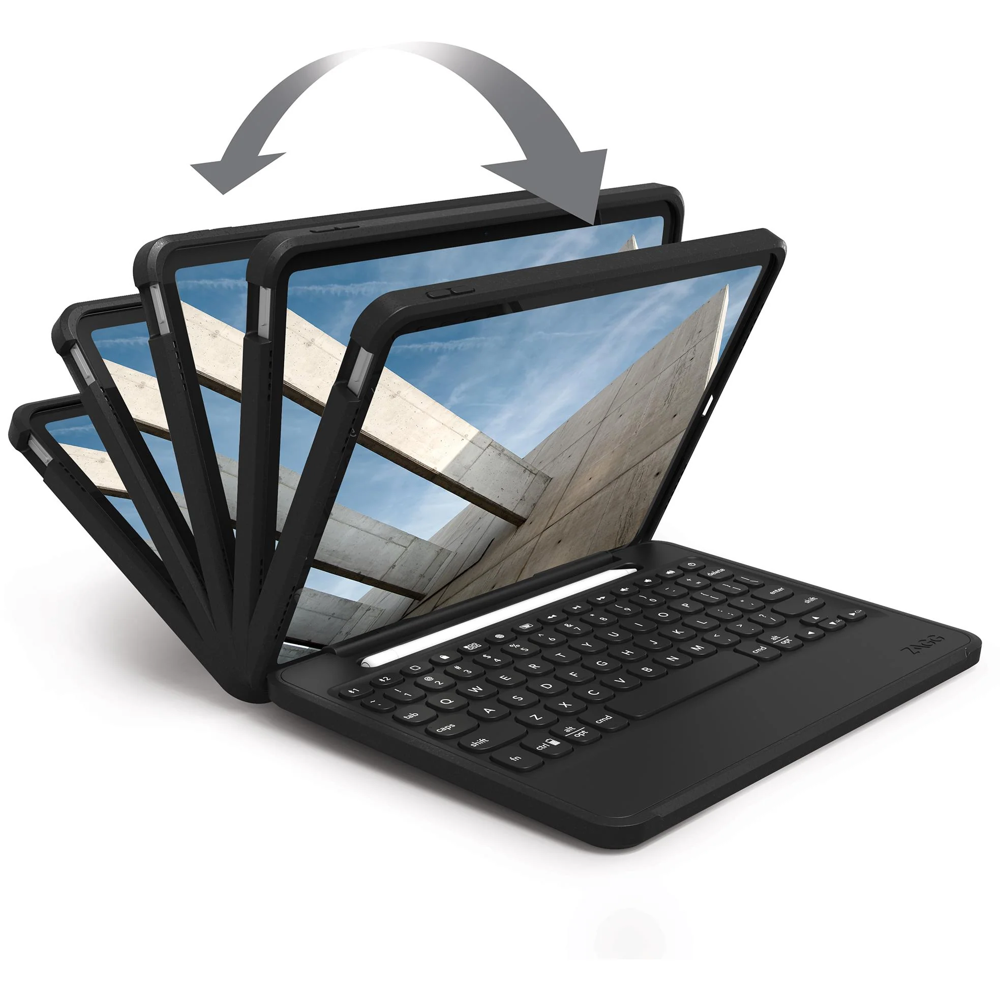 Zagg Rugged Book Keyboard Case for iPad A16 (2025), iPad 10th Gen (10.9" 2022) - Image 3